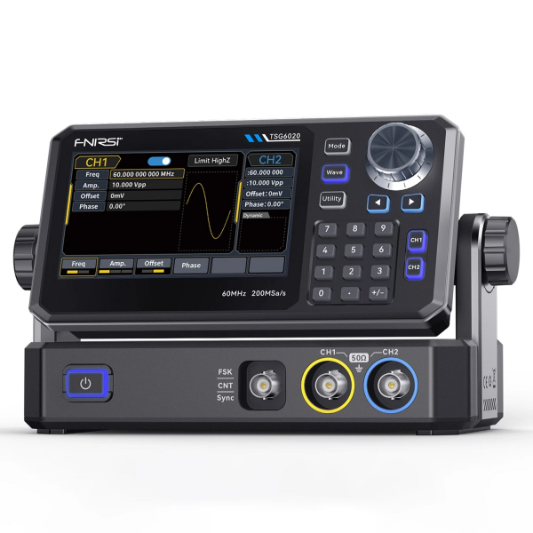 Fnirsi TSG6020 Sinyal Jeneratörü | 60MHz DDS Fonksiyon Jeneratörü | Çift Kanallı