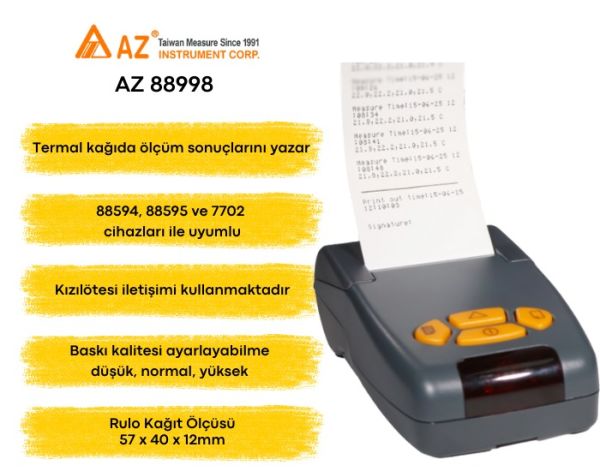 AZ 88998 Kızılötesi Termal Yazıcı