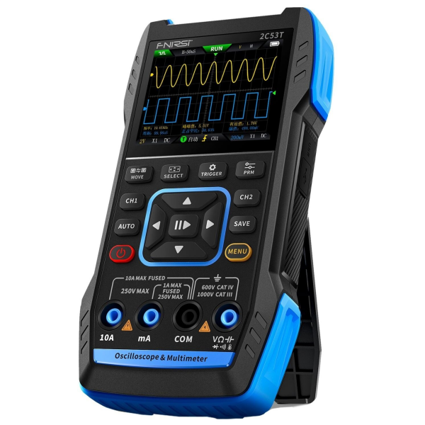 FNIRSI 2C53T 3’ü 1 Arada Osiloskop | 50MHz Multimetre ve Sinyal Jeneratörü