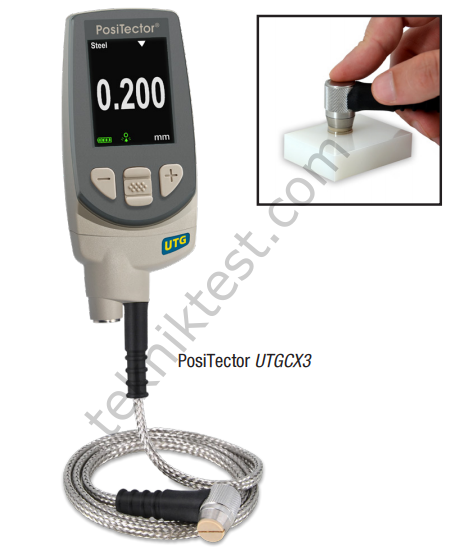 Defelsko Positector UTG CX3 Ultrasonik Kalınlık Ölçüm Cihazı ( Pürüzlü yüzeylerde ölçüm)