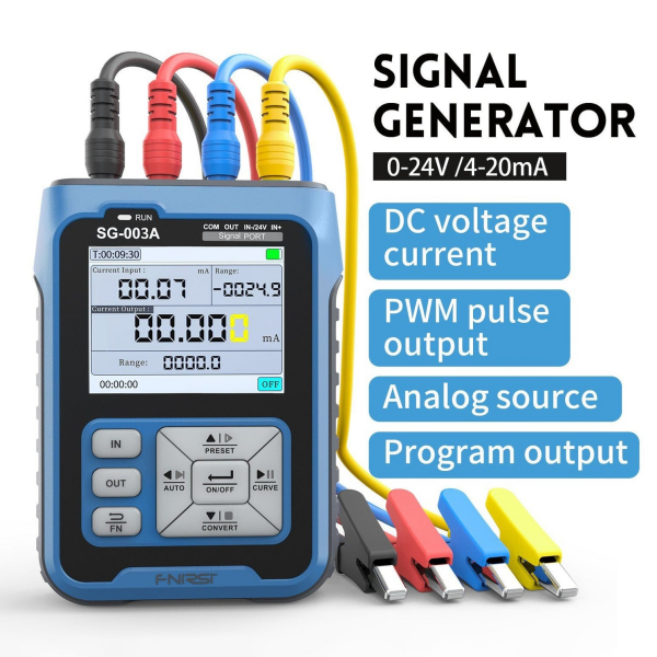 FNIRSI SG-003A Proses Kalibratörü | 4-20mA, 24V, PWM ve RS485 Sinyal Jeneratörü