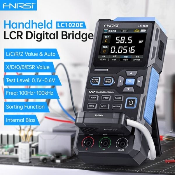 FNIRSI LC1020E Yüksek Hassasiyetli Taşınabilir LCR/ESR Ölçer