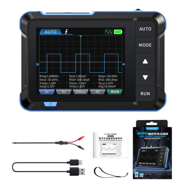 FNIRSI DSO-153 Mini Dijital Osiloskop | 1MHz ve 10kHz Sinyal Jeneratörü