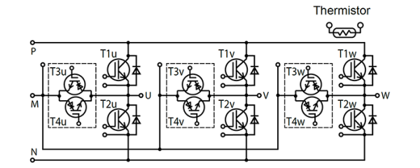 Fuji Electric 12MBI75VN-120-50 igbt Modül