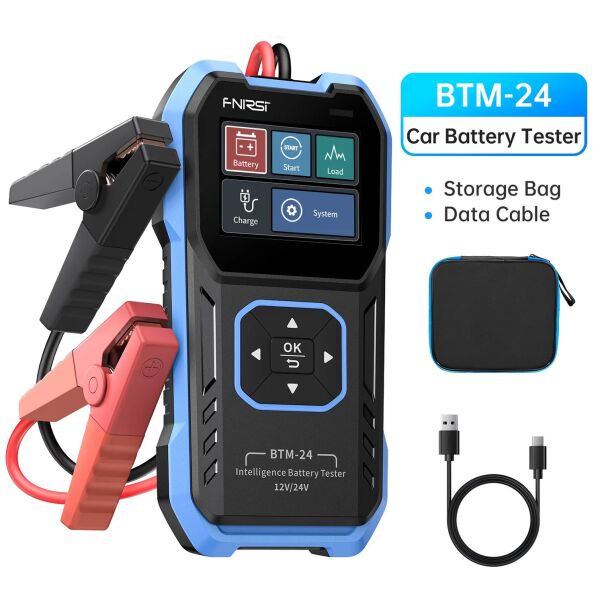 FNIRSI BTM-24 Akü Test Cihazı | 12V/24V, 2000 CCA, Marş ve Alternatör Testi