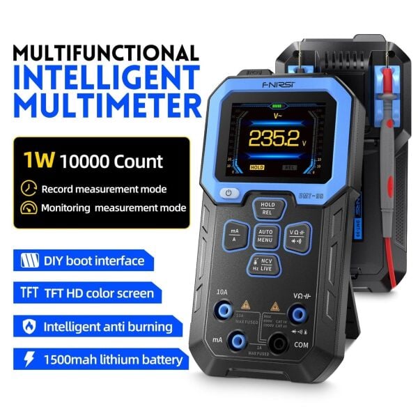 FNIRSI DMT-99 Akıllı Dijital Multimetre | 10000 Count, True RMS ve Renkli Ekran