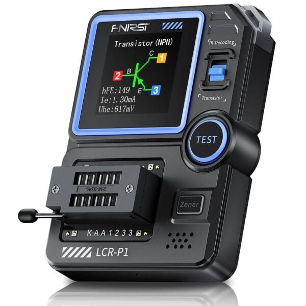 FNIRSI LCR-P1 Transistör ve LCR Test Cihazı | Zener, MOSFET, Diyot ve Kapasitör Ölçer