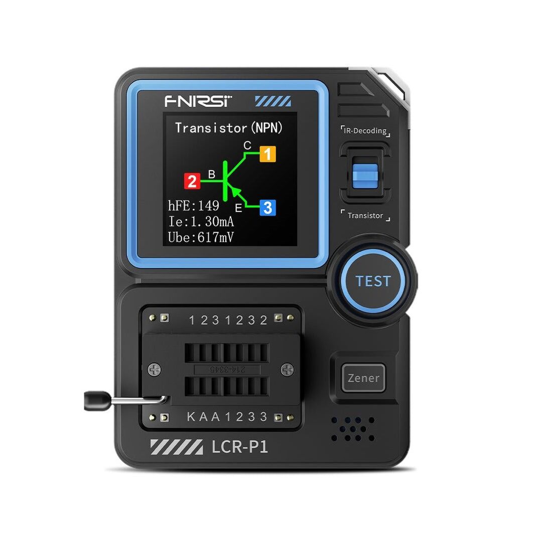 FNIRSI LCR-P1 Transistör ve LCR Test Cihazı | Zener, MOSFET, Diyot ve Kapasitör Ölçer
