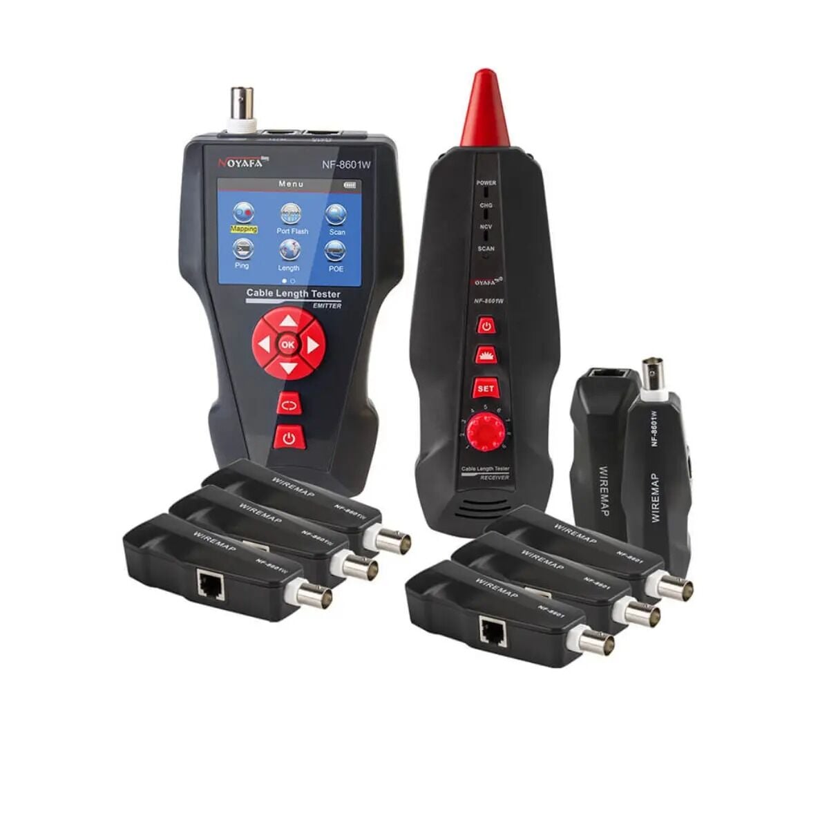 NOYAFA NF-8601W Ağ Test Cihazı | PoE, Ping, Kablo Takip ve Uzunluk Ölçümü
