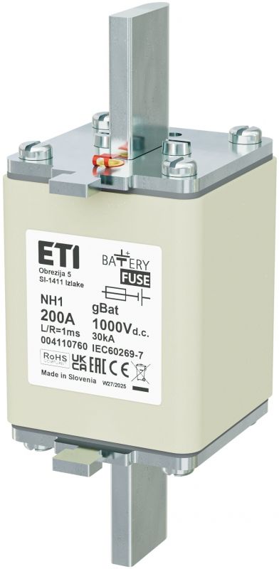 Eti NH1 gBat 200A/1000V DC