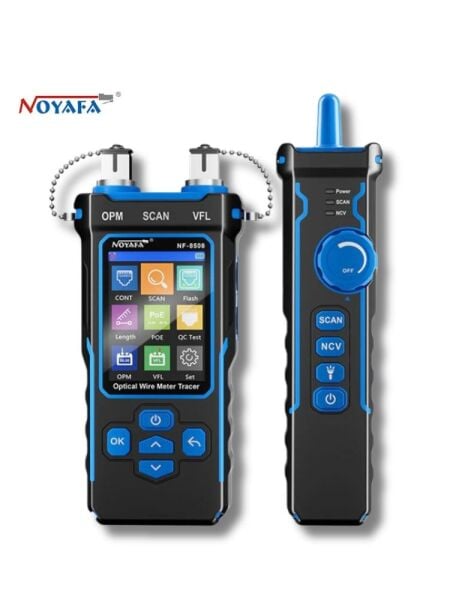 NOYAFA NF-8508 Ağ ve Fiber Test Cihazı | OPM, VFL, PoE ve Kablo Takip