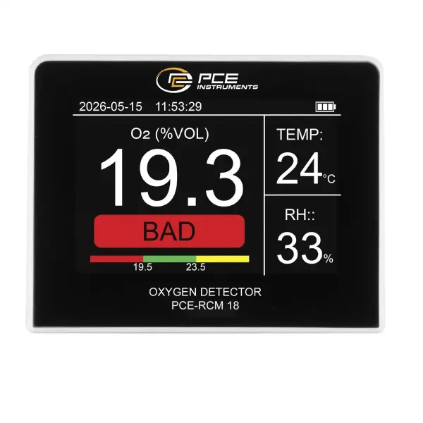 PCE-RCM 18 Oksijen Ölçüm Cihazı