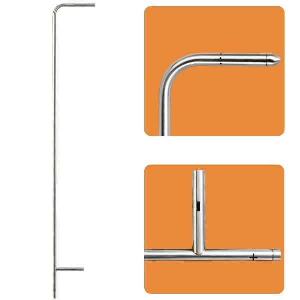 Testo 0635 2345 Pitot Tüpü 1000 mm | Ø 7 mm, 600°C