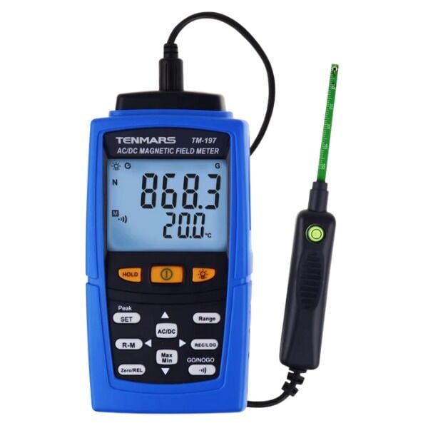 Tenmars TM-197 Dijital Gaussmetre | AC/DC Manyetik Alan Ölçer 30.000 G