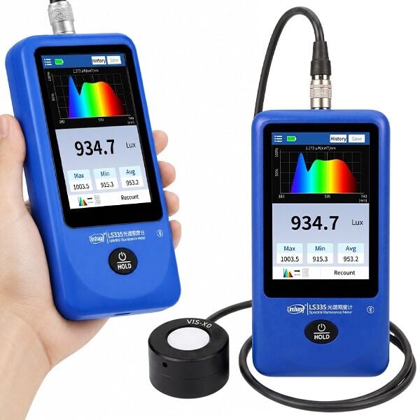 Linshang LS335 Spektral Lüksmetre | CRI, CCT, Flicker ve PPFD