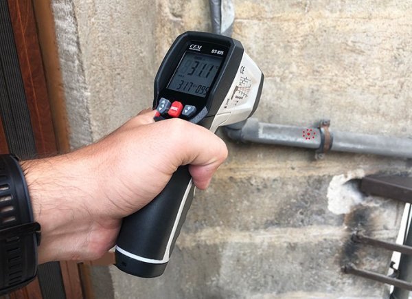 Cem DT835 Dairesel Lazer Işıklı Termometre (-50°C ... +800°C) (16:1)