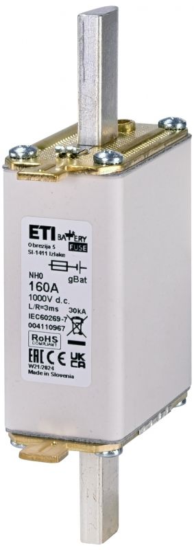 Eti NH0 gBat 125A/1000V DC