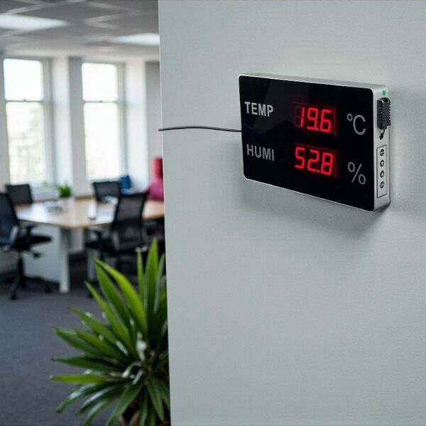 Huato NanoSense-18 Büyük LED Sıcaklık Nem Ölçer | 20 m