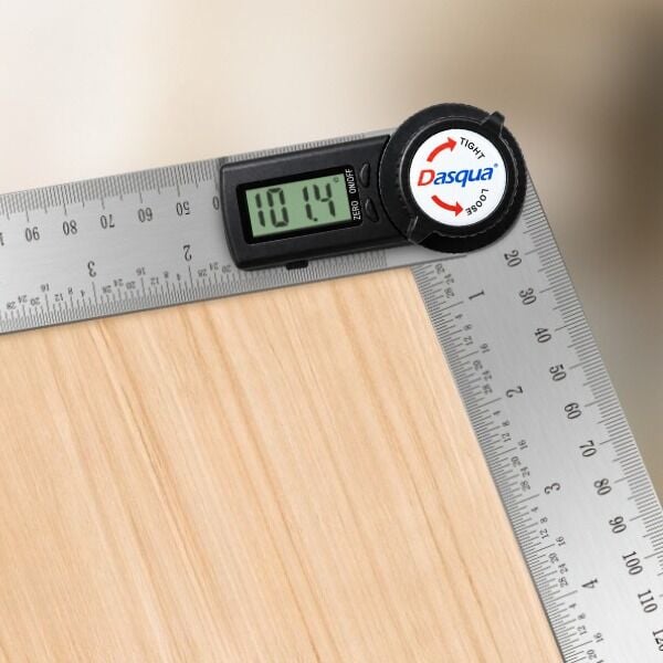 Dasqua 1022-4300 Dijital Açı Ölçer | 30 cm, 0–360°