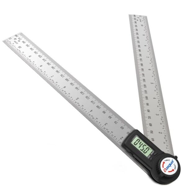Dasqua 1022-4300 Dijital Açı Ölçer | 30 cm, 0–360°