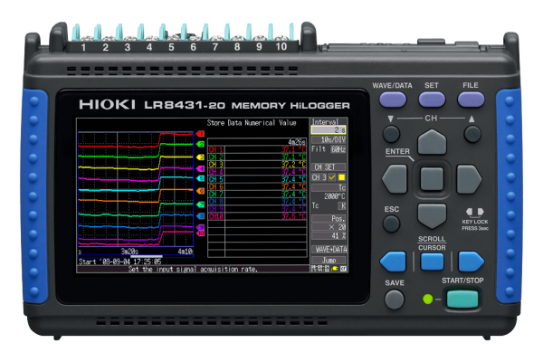 Hioki LR8431-20 10 Kanal Datalogger