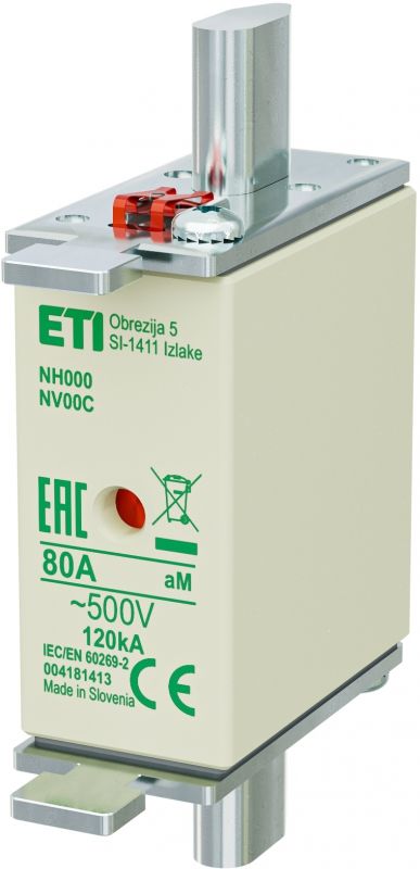 Eti NH000 aM 80A/500V