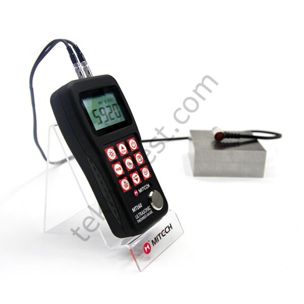 Mitech MT160 Ultrasonik Kalınlık Ölçüm Cihazı + 1 lt jel + Turkak akredite kalibrasyon belgesi
