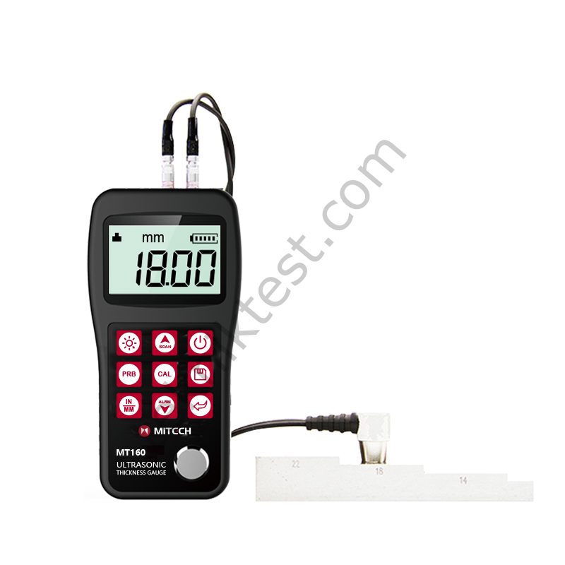 Mitech MT160 Ultrasonik Kalınlık Ölçüm Cihazı + 1 lt jel + Turkak akredite kalibrasyon belgesi
