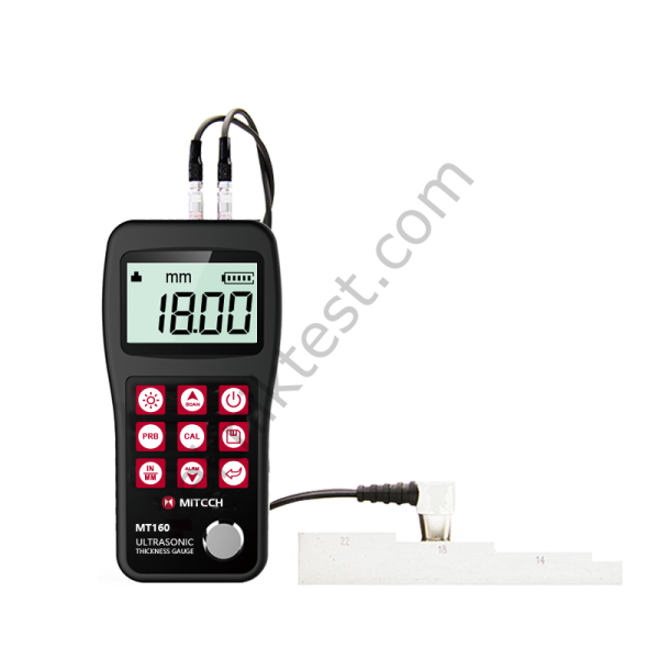 Mitech MT160 Ultrasonik Kalınlık Ölçüm Cihazı + 1 lt jel + Turkak akredite kalibrasyon belgesi