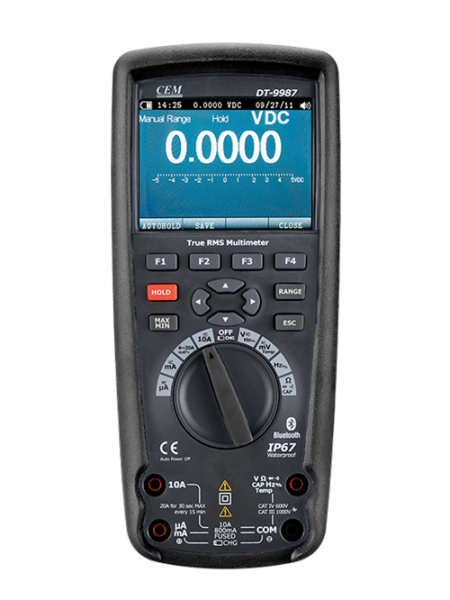 Cem DT-9987 Profesyonel T-RMS Endüstriyel Multimetre ''1000V - AC/DC''