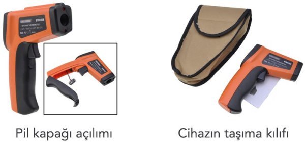 LYK DT8016H Kızılötesi Lazer Termometre (-50°C ... +1600°C) (50:1)