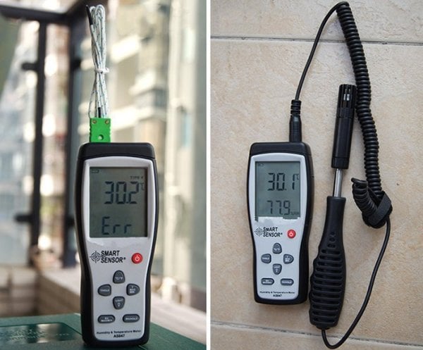 Smart Sensor AS 847 Problu Sıcaklık ve Nem Ölçer