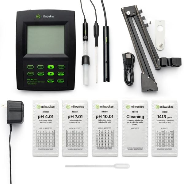 Milwaukee MW180 MAX Masaüstü pH ORP EC TDS Tuzluluk Metre