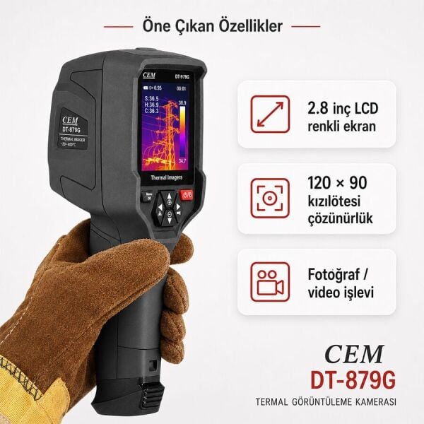 CEM DT-979G 160×120 Termal Kamera -20°C–400°C