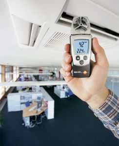 Testo 410-2 Cep tipi anemometre- Entegre nem sensörü