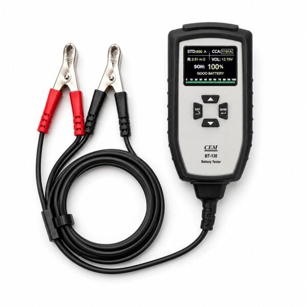 CEM BT-130 12V/24V Araç Akü ve Şarj Sistemi Test Cihazı
