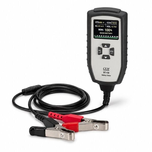CEM BT-130 12V/24V Araç Akü ve Şarj Sistemi Test Cihazı