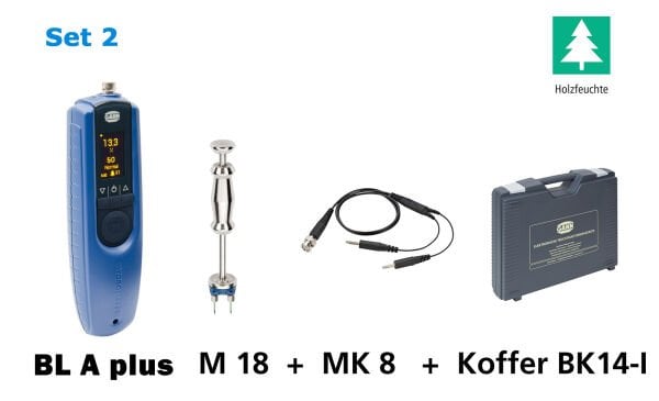 Gann Hydromette BL A PLUS Temassız ve Çakmalı Ahşap Nemi Ölçüm Cihazı