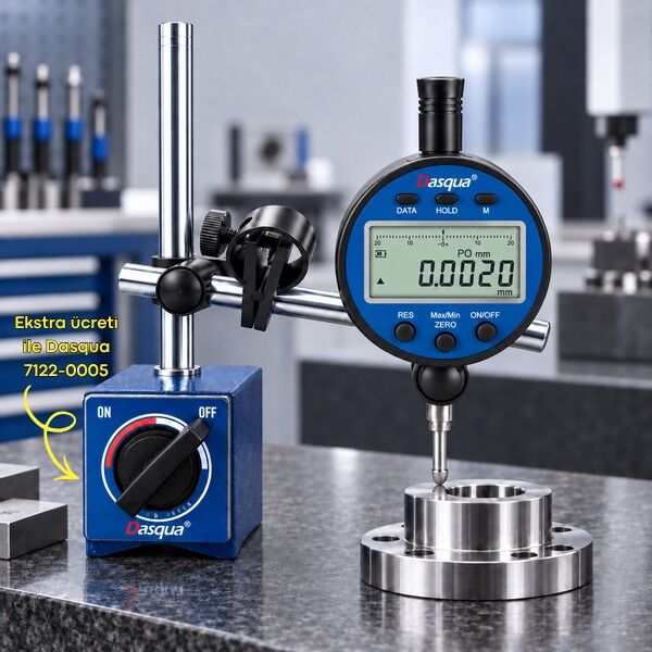 Dasqua 5900-1010 Dijital Komparatör Saati 0.0001 MM | Yüksek Hassasiyetli