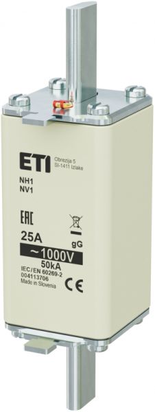 Eti NH1/85 gG 25A/1000V