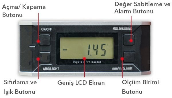 Jumbo Mag Dijital Eğim Ölçer