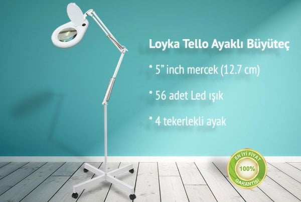 Tello Led Işıklı Ayaklı Büyüteç 5X