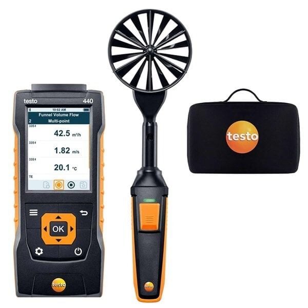 Testo 440 Bluetooth'lu Rüzgar Hızı Ölçer 100MM
