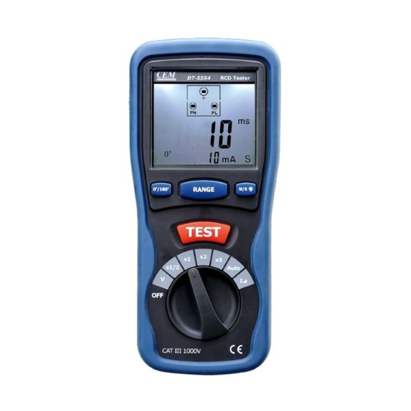 CEM DT-5554 Kaçak Akım Röle RCD Test Cihazı