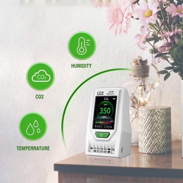 Cem DT-967 Hava Kalitesi ve Karbondioksit Ölçer