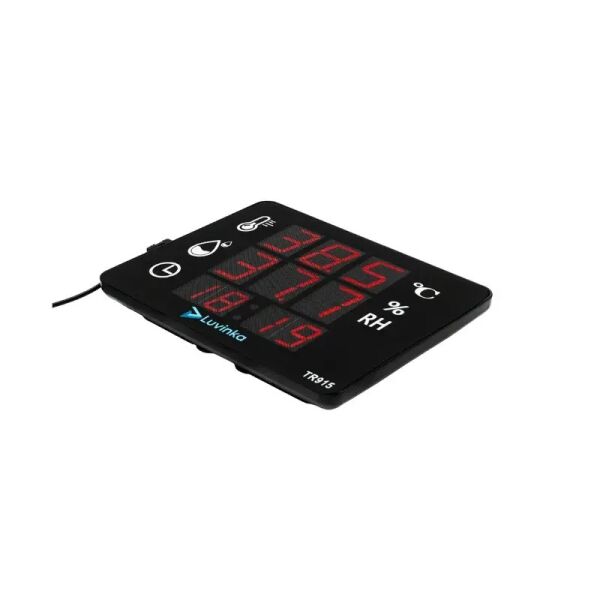 Luvinka TR915 Dijital Termo&Higrometre | Saat-Alarm-21cm Ekran