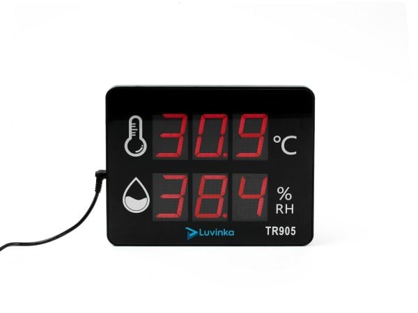 Luvinka TR905 Duvar Tipi Dijital Termo&Higrometre | Alarm-21cm Ekran