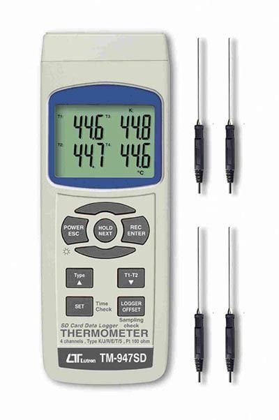 Lutron TM-947SD Termometre - 4 Kanallı