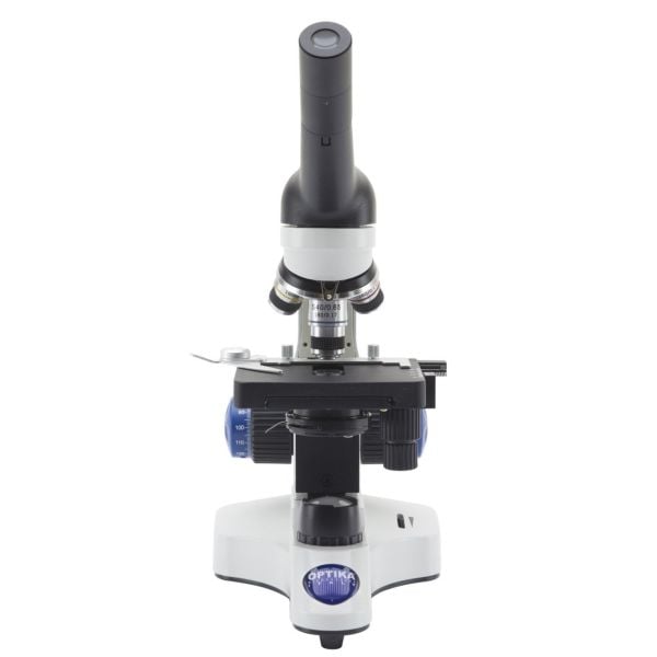OPTIKA B-20CR LED Monoküler Mikroskop - Öğrenci Mikroskobu 4-10-40-60-100x Objektif