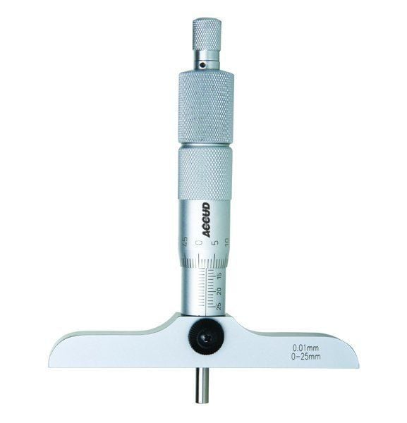 ACCUD 392-008-01 Derinlik Mikrometresi 392 Serisi 0-200mm - 101.5x17mm